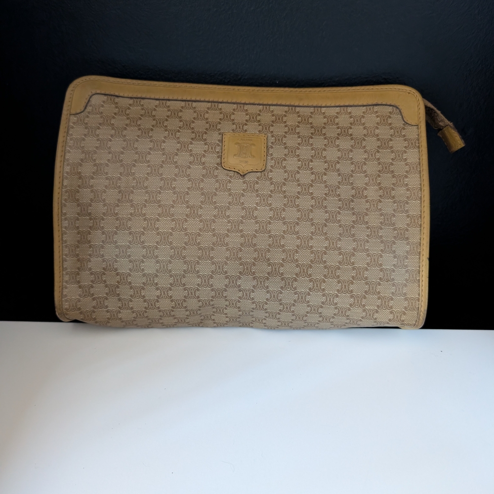 Vintage Celine Macadam Clutch Pouch – Made in Italy